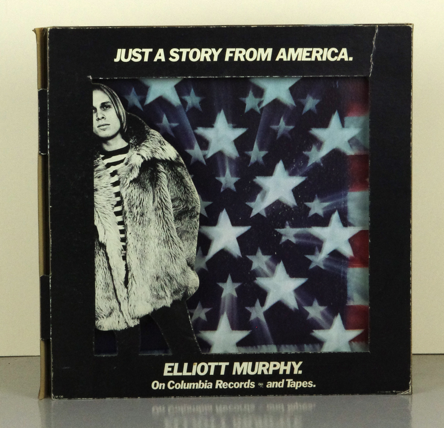 Elliott Murphy Cardboard Black Light Display Just a Story from America 1977