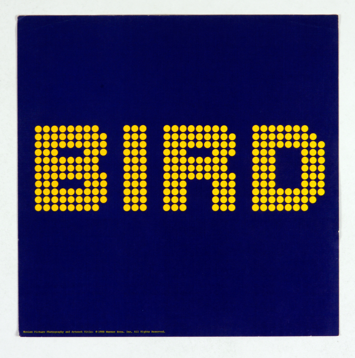 Bird Poster Flat 2002 Original Movie Soundtrack Album Promotion 12 x 12 