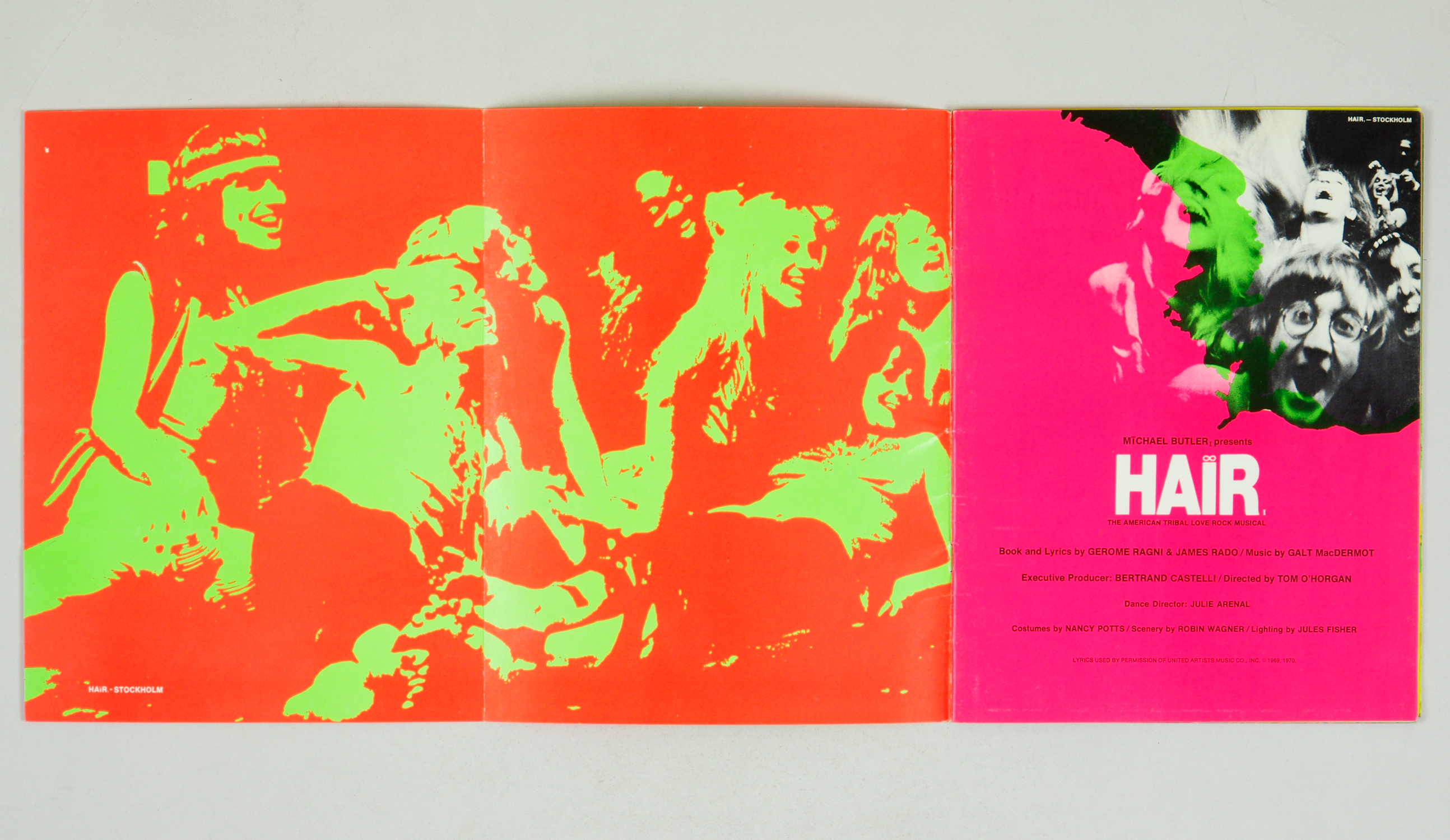 HAIR 1970 Souvenier Program Book