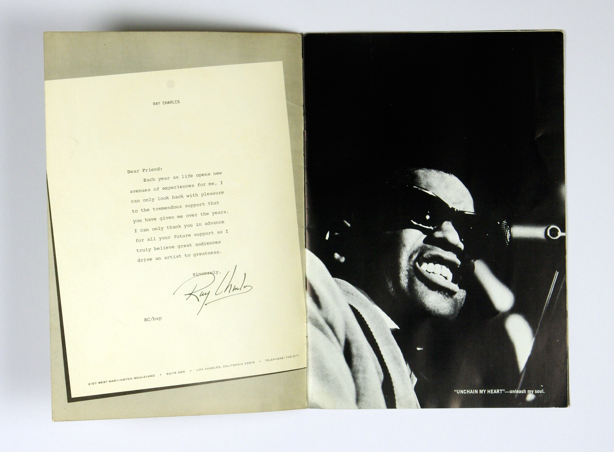 Ray Charles 1967 The Ray Charles Show tour Program Book