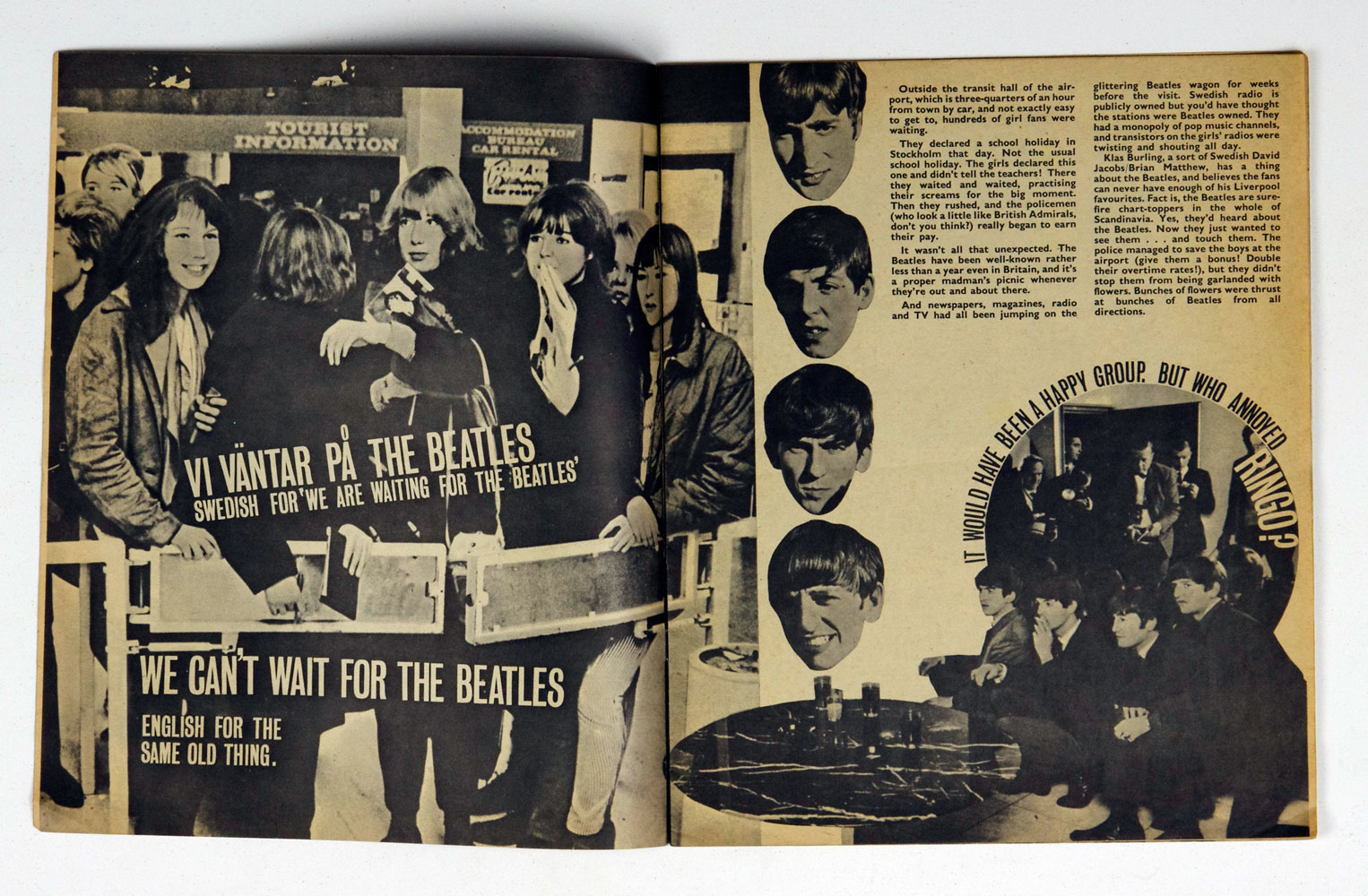 The Beatles Magazine 1963 Sweden France