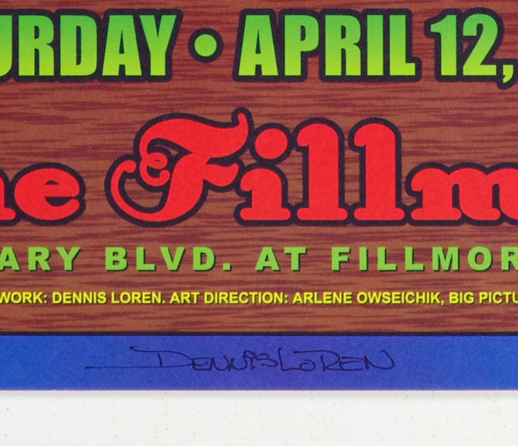 Nick Lowe Poster 2008 Apr 12 New Fillmore Dennis Loren Signed