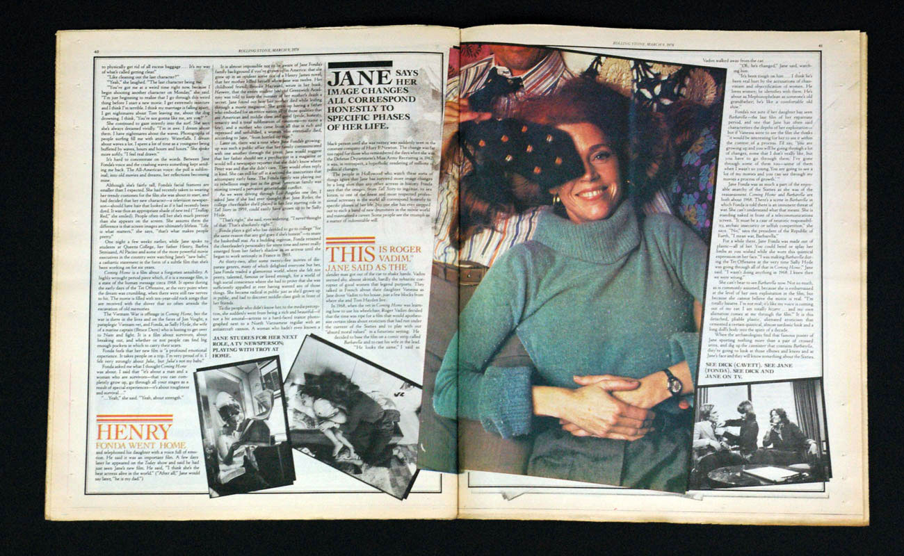 Rolling Stone Magazine  Back Issue 1978 March 9 No.260 Jane Fonda