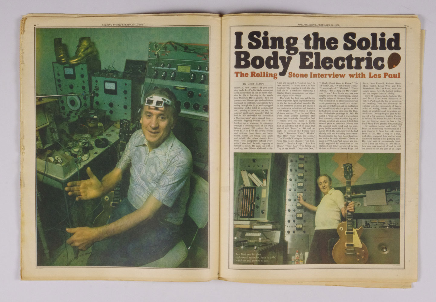 Rolling Stone Magazine Back Issue 1975 Feb 13 No. 180 Electric Muse