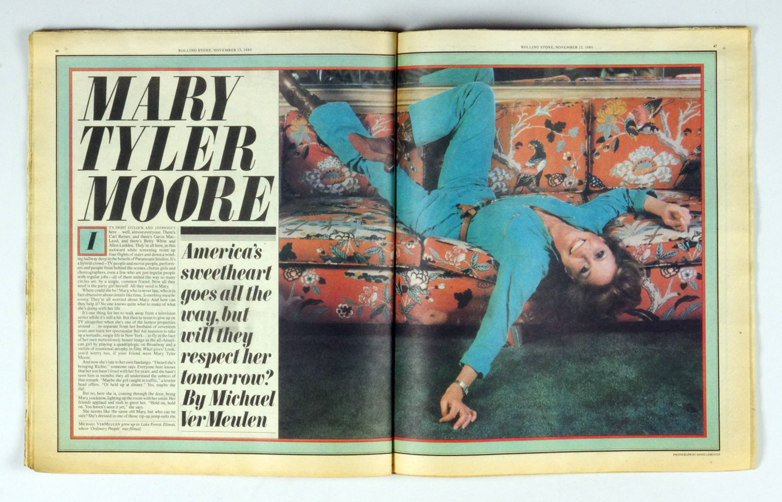 Rolling Stone Magazine Back Issue 1980 Nov 13 No. 330 Mary Tyler Moore