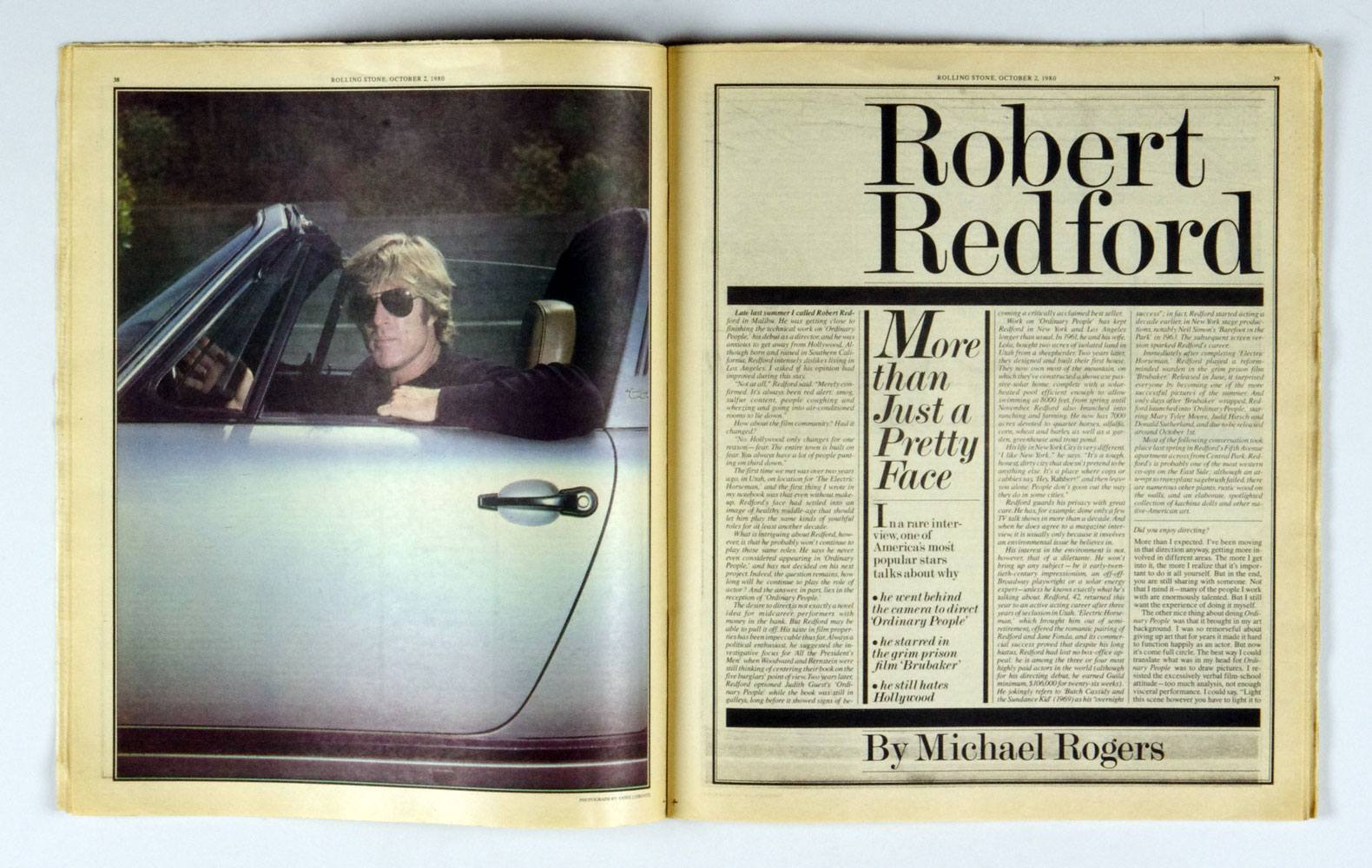 Rolling Stone Magazine Back Issue 1980 Oct 2 No. 327 Robert Redford 