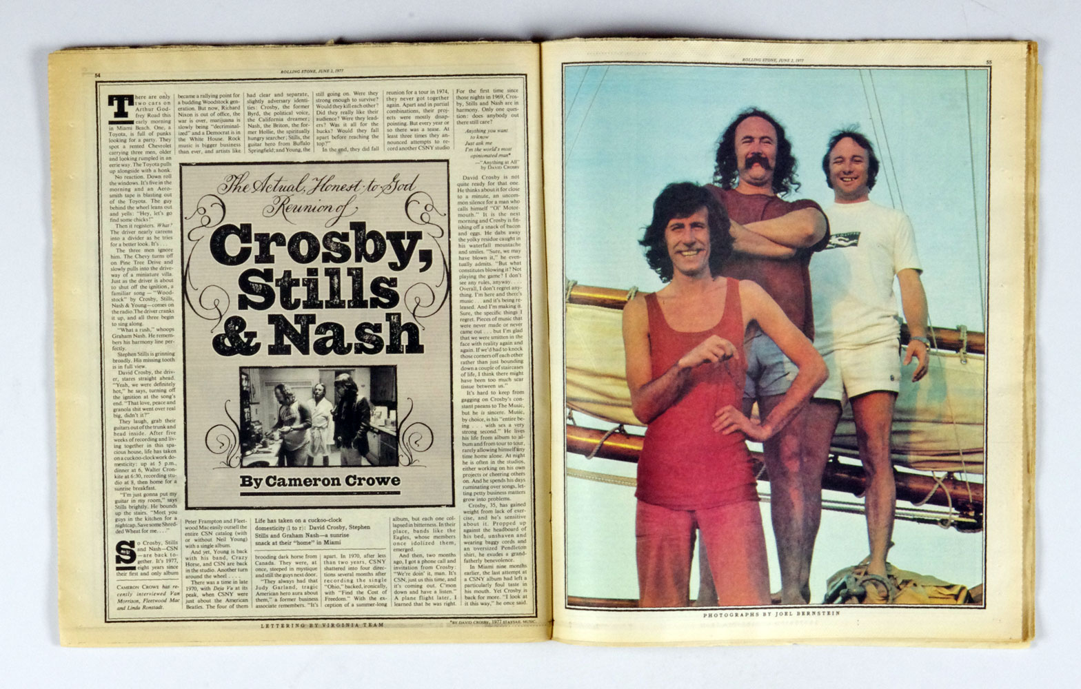 Rolling Stone Magazine  Back Issue 1977 Jun 2 No. 240 Crosby Stills & Nash 