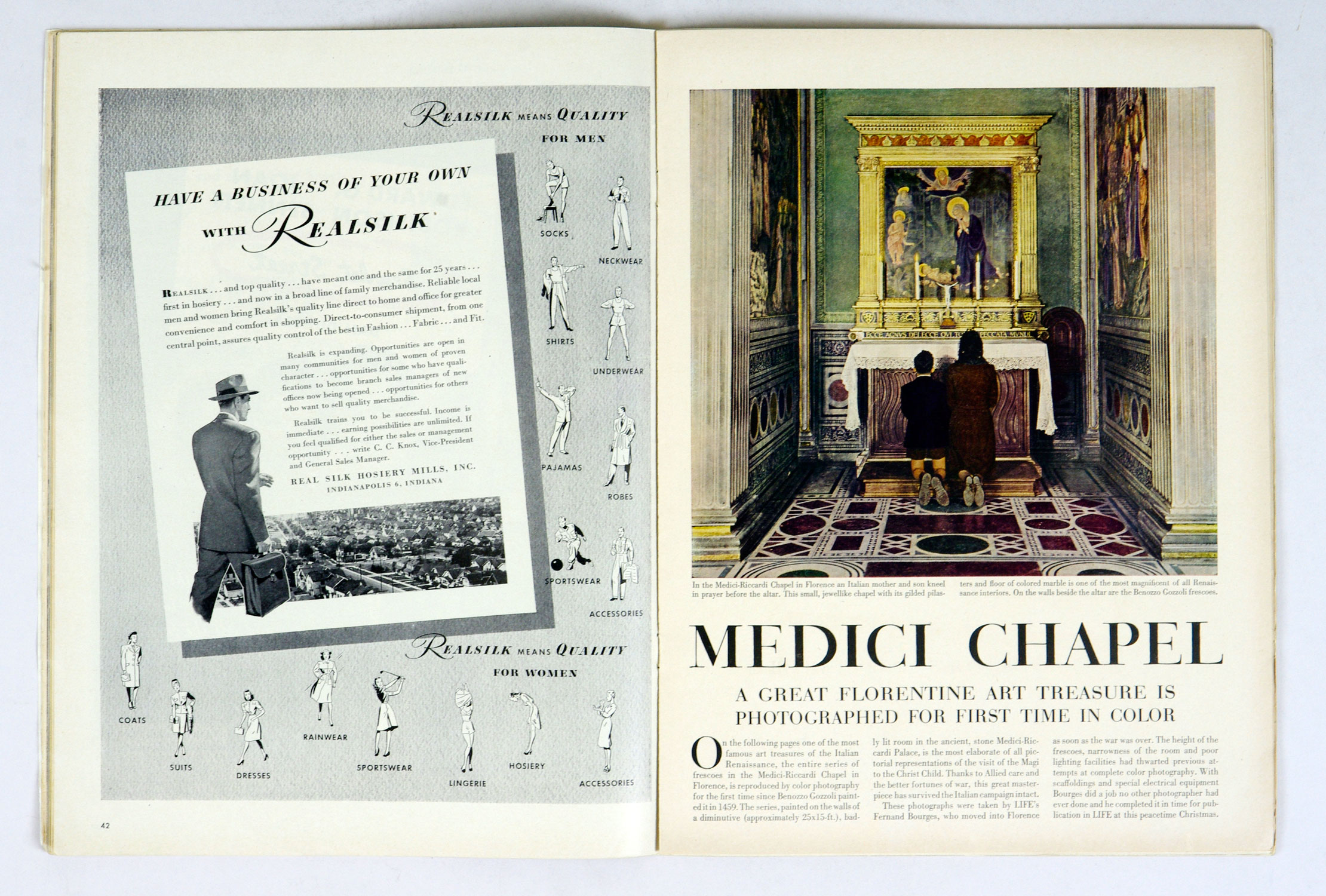 LIFE Magazine Back Issue 1945 December 24 Medici Treasures