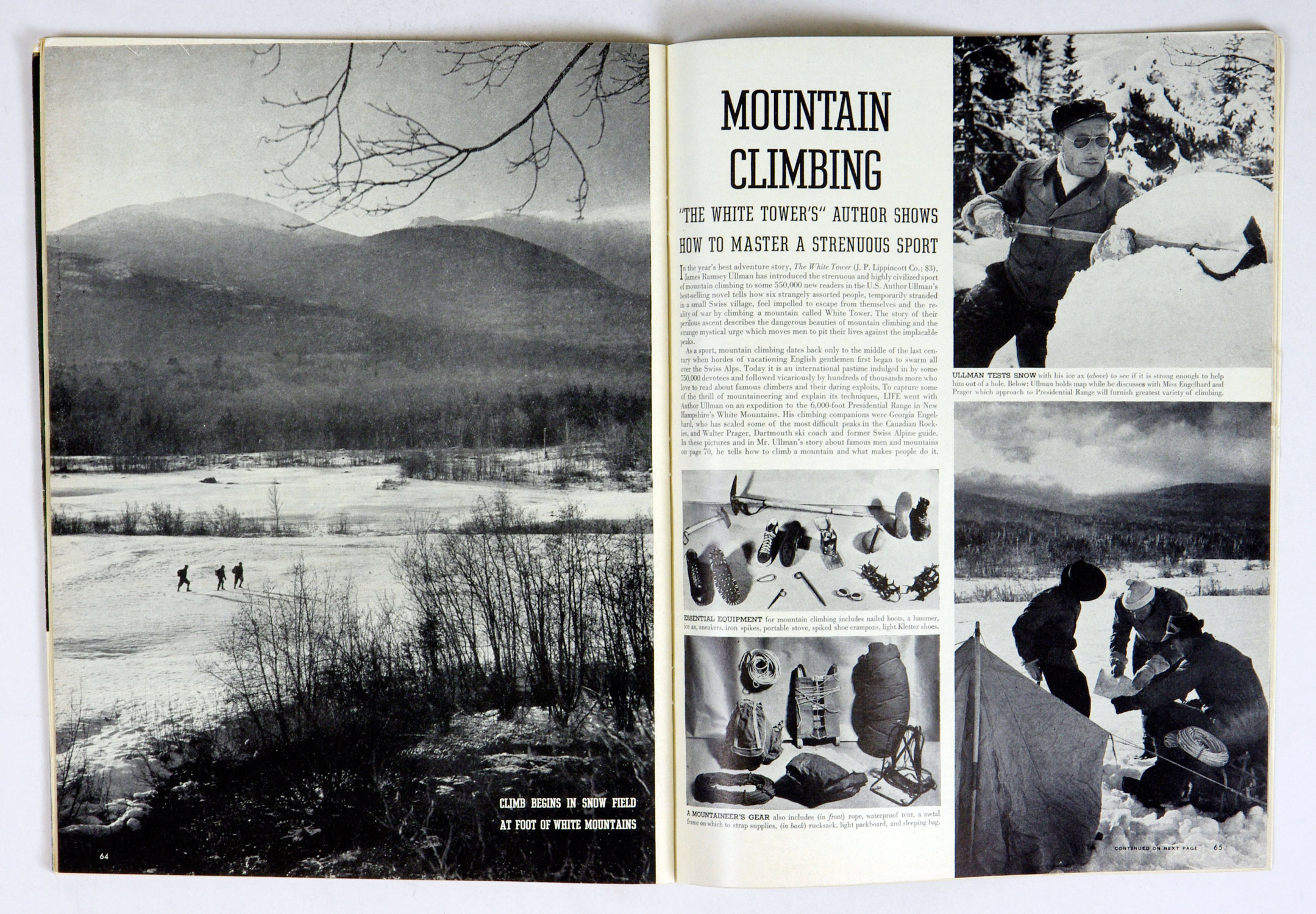 LIFE Magazine Back Issue 1945 December 31 Mountain Climbing