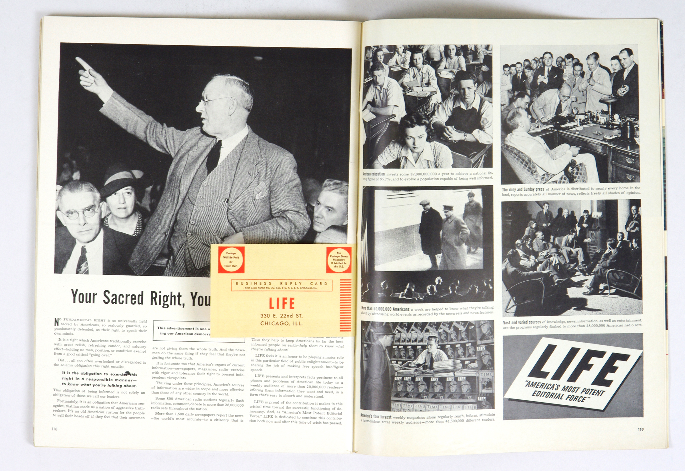 LIFE Magazine Back Issue 1941 October 27 Air Raid Spotter