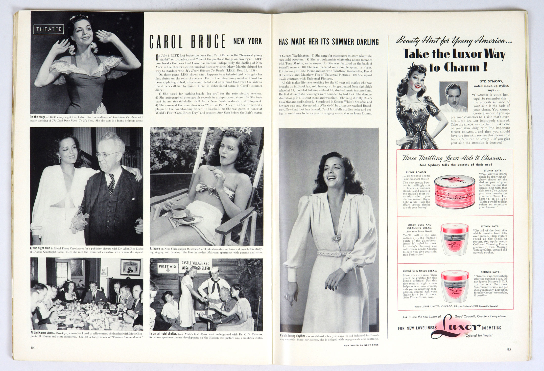 LIFE Magazine Back Issue 1940 September 9 Summer Success Carol Bruce