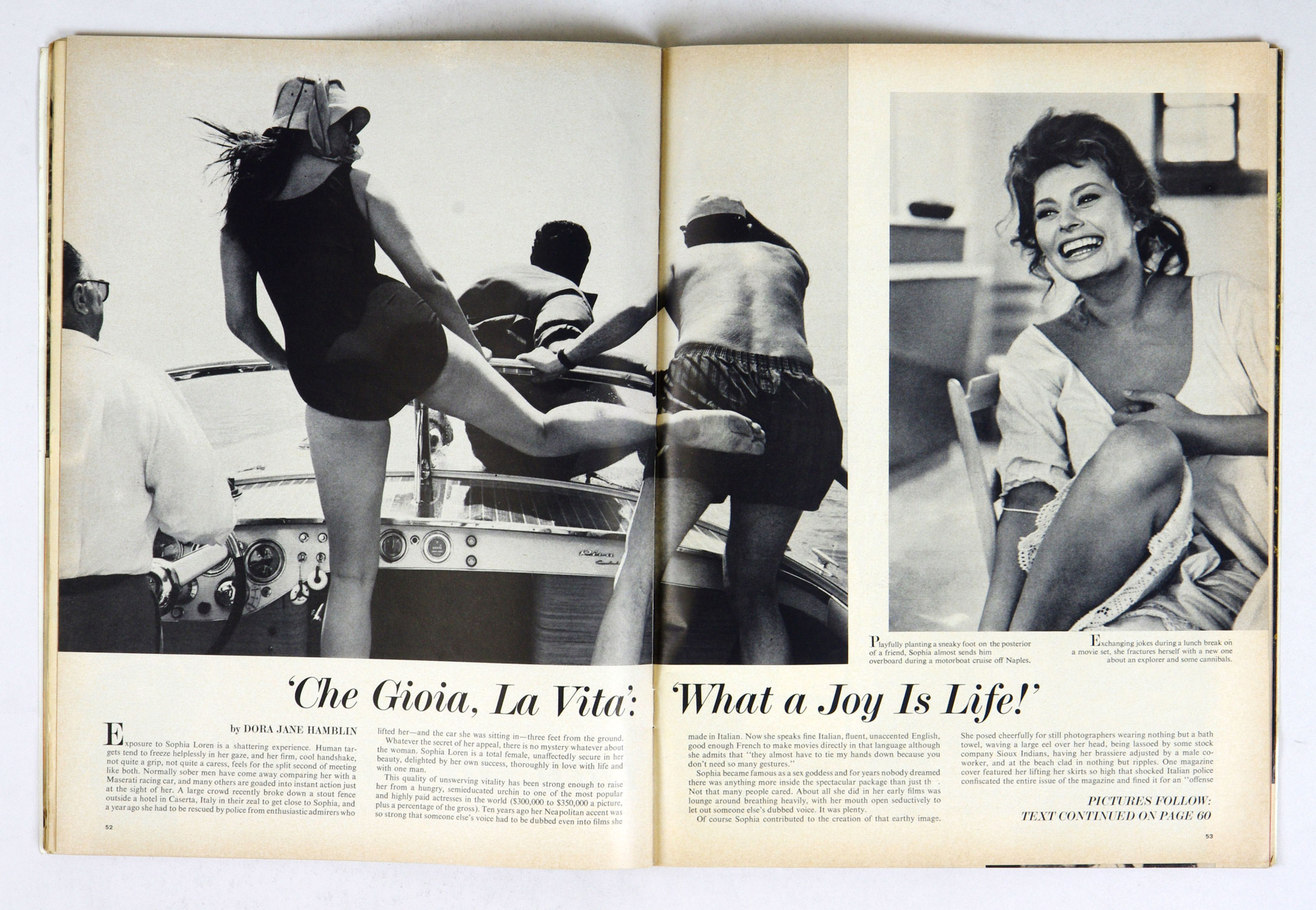 LIFE Magazine Back Issue 1961 August 11 Sophia Loren