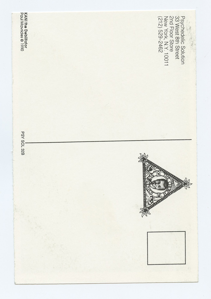 Paul Mavrides Postcard KANI The Debilitator 1990
