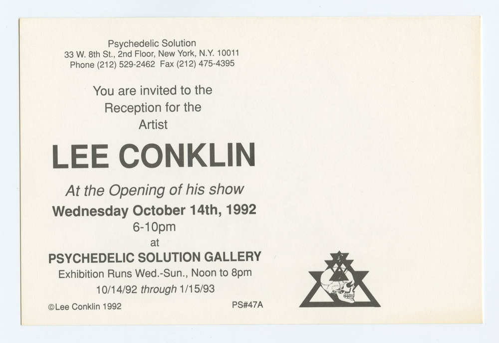 Lee Conklin Postcard Psychedelic Bike 1992 Psychedelic Solution