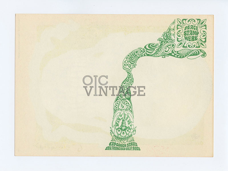 FD 82 Postcard Grateful Dead Mother Earth 1967 Sep 22