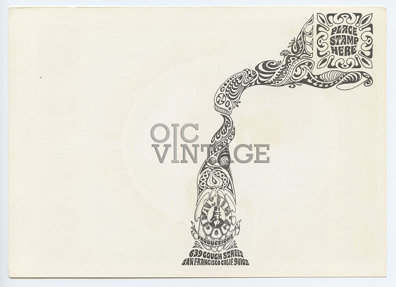 FD  65 Postcard Jenis Joplin Canned Heat 1967 July 8