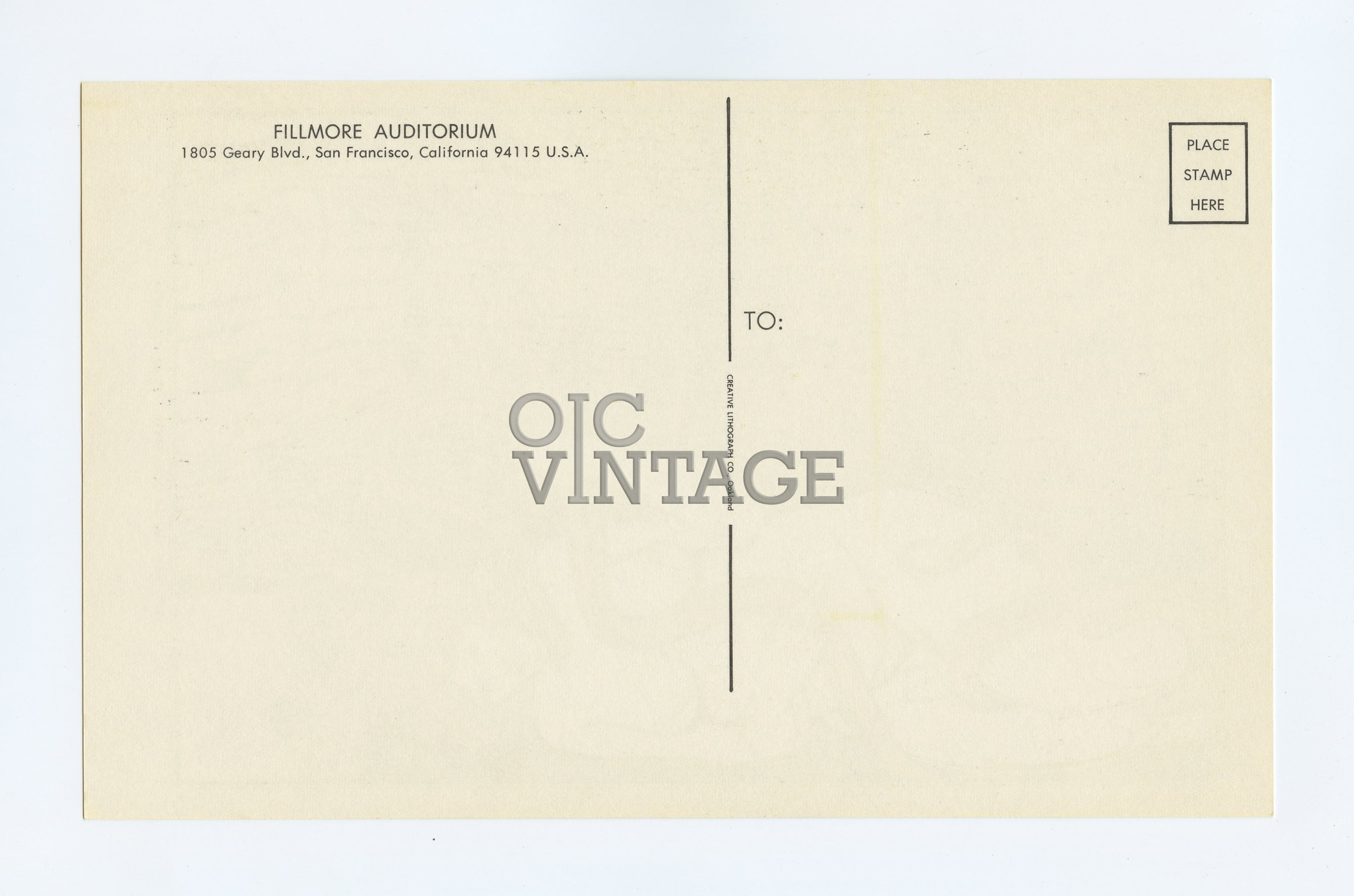 BG  55 Postcard Grateful Dead 1967 Mar 17