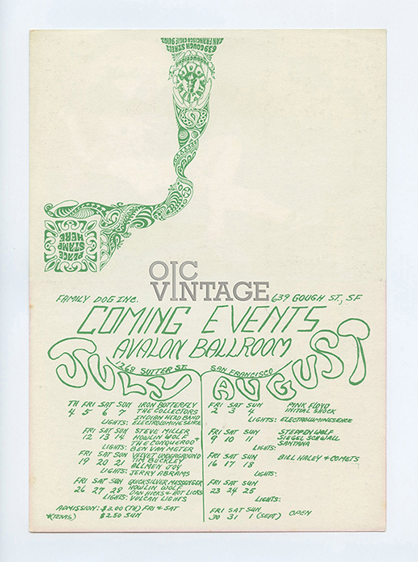 FD 127 128 Postcard Steve Miller Velvet Underground 1968 Jul 12