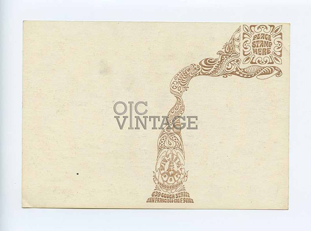 FD 68 Postcard Quicksilver Messenger Service 1967 Jun 29