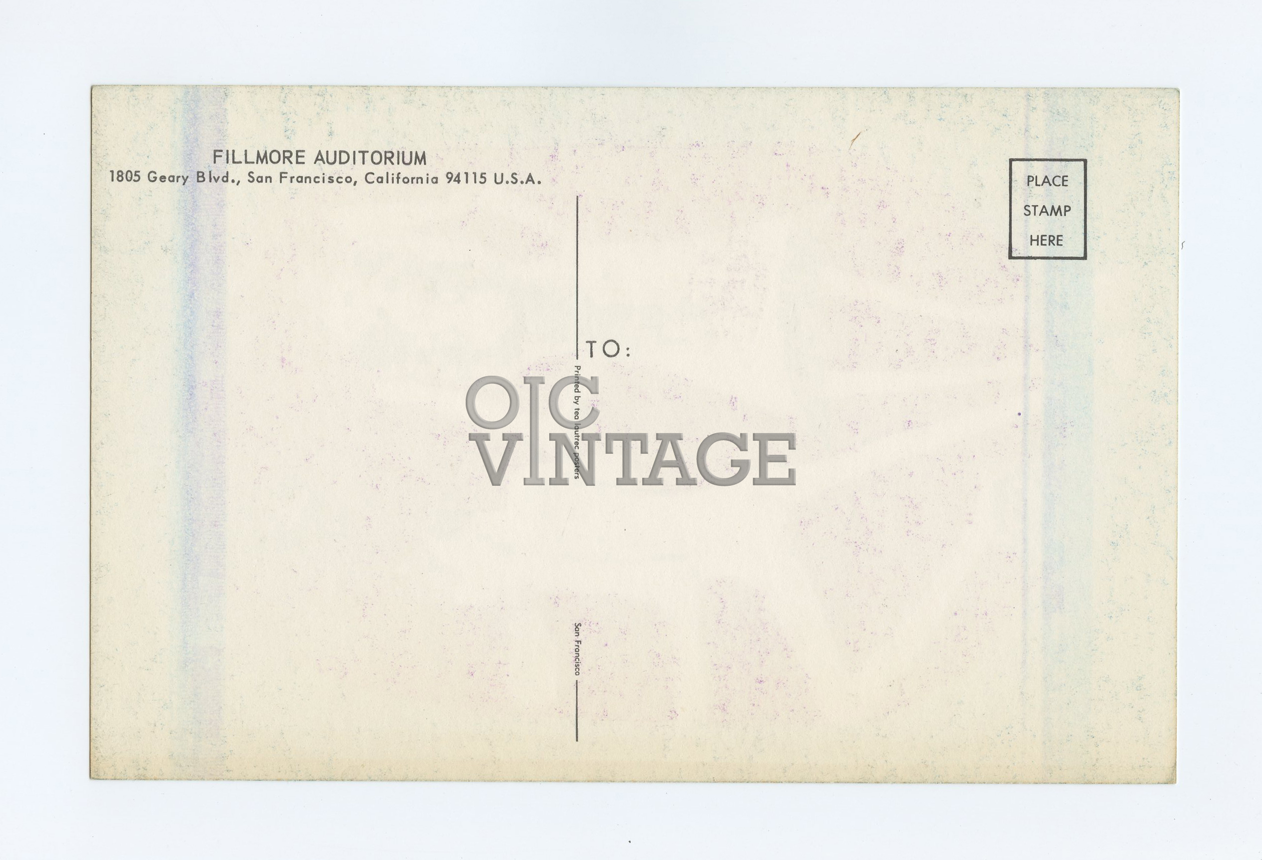 BG 117 Postcard Albert King Electric Flag Collectors 1968 Apr 25