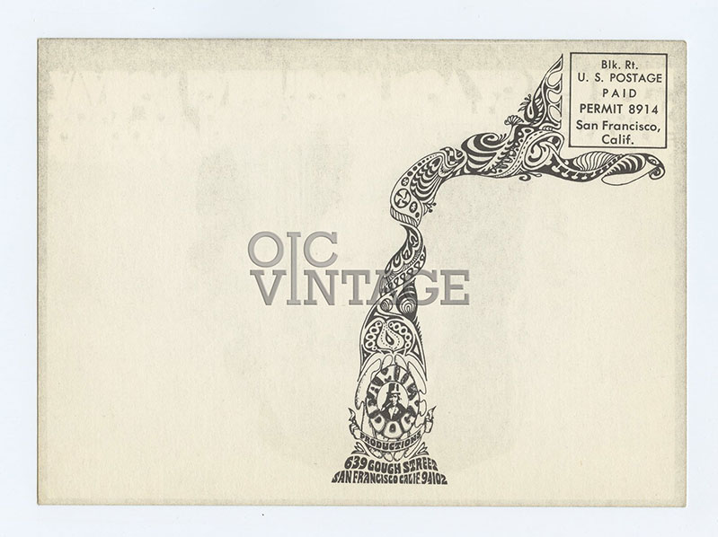 FD 147 Postcard Quicksilver Messenger Service 1968 Nov 28 
