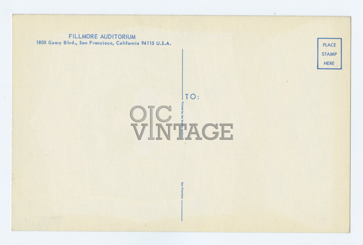 BG 124 Postcard Big Brother and Holding Company 1968 Jun 13