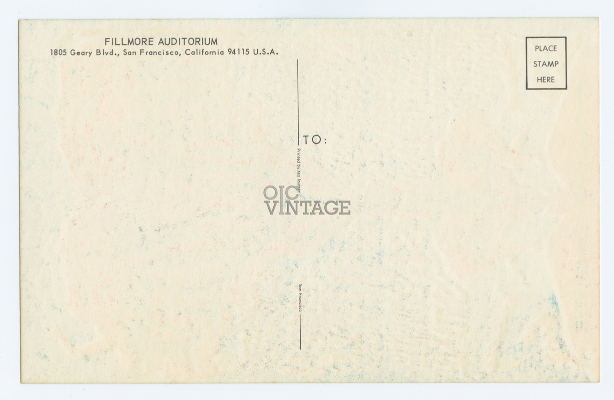 BG 125 Postcard Quicksilver Messenger Service 1968 Jun 18