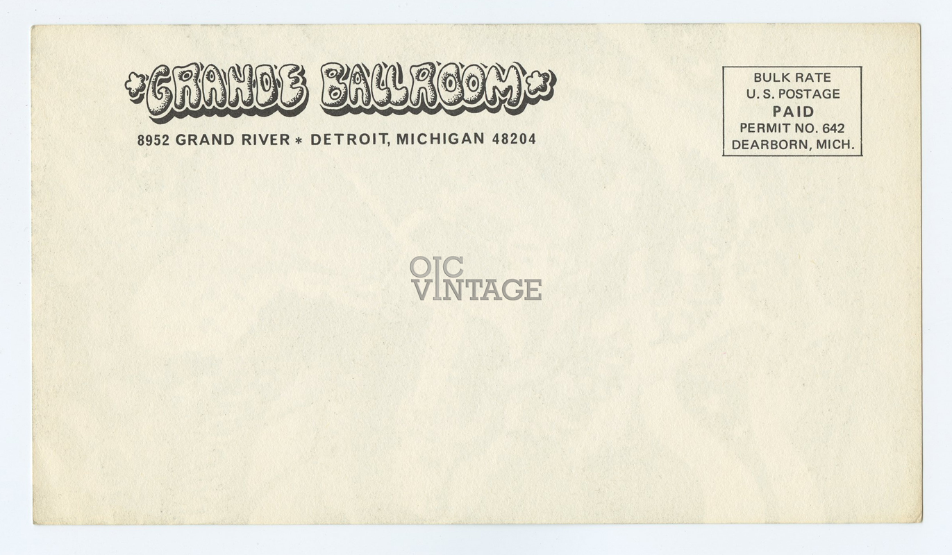 Grande Ballroom Postcard 1968 Nov 8 Buddy Guy