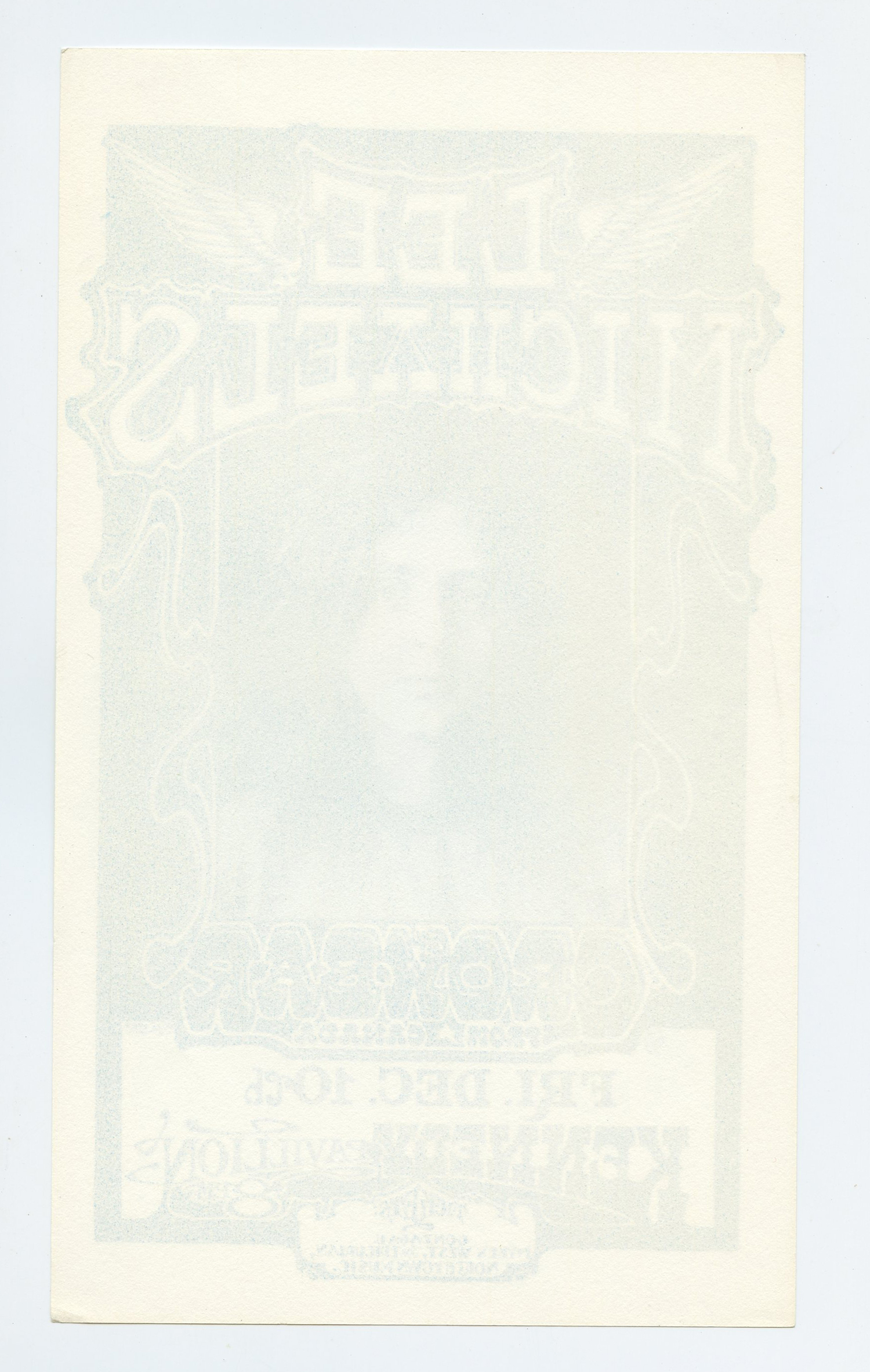 Lee Michaels Handbill Kennedy Pavilion Spokane 1971 Dec 10 Bruce Weber