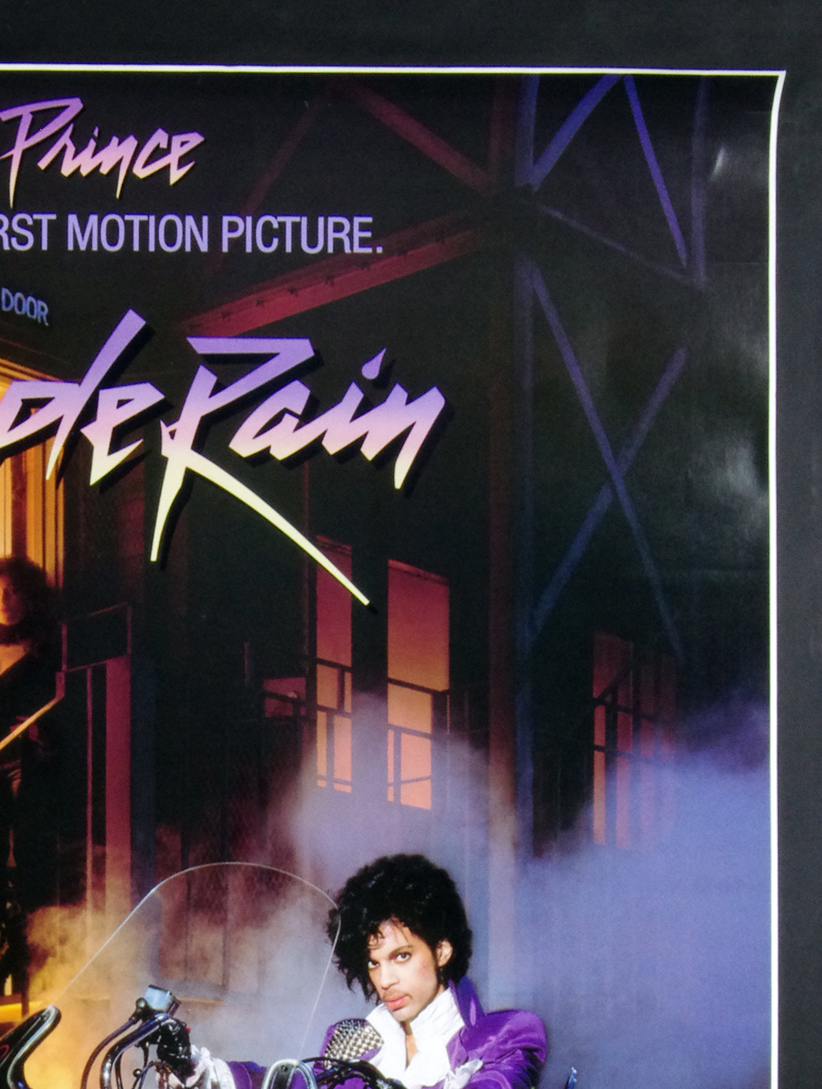 Prince Poster Purple Rain 1984 Movie Home Video Promo 27 x 39