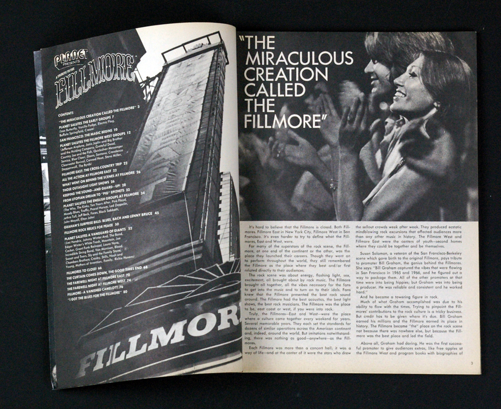 Bill Graham Fillmore 1971 Last days of Fillmore Collector Issue