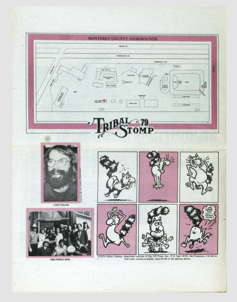 The Clash Program w/ Chambers Brothers Canned Heat 1979 Monterey Tribal Stomp