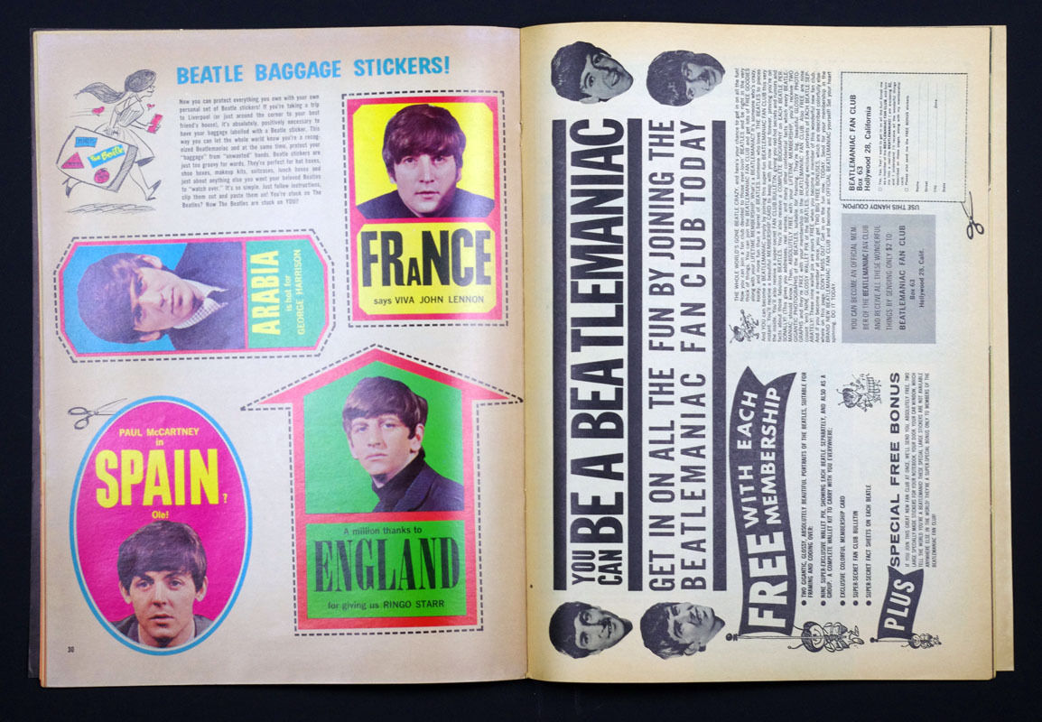 The Beatles Magazine 1964 BEATLE FUN KIT vintage collectible