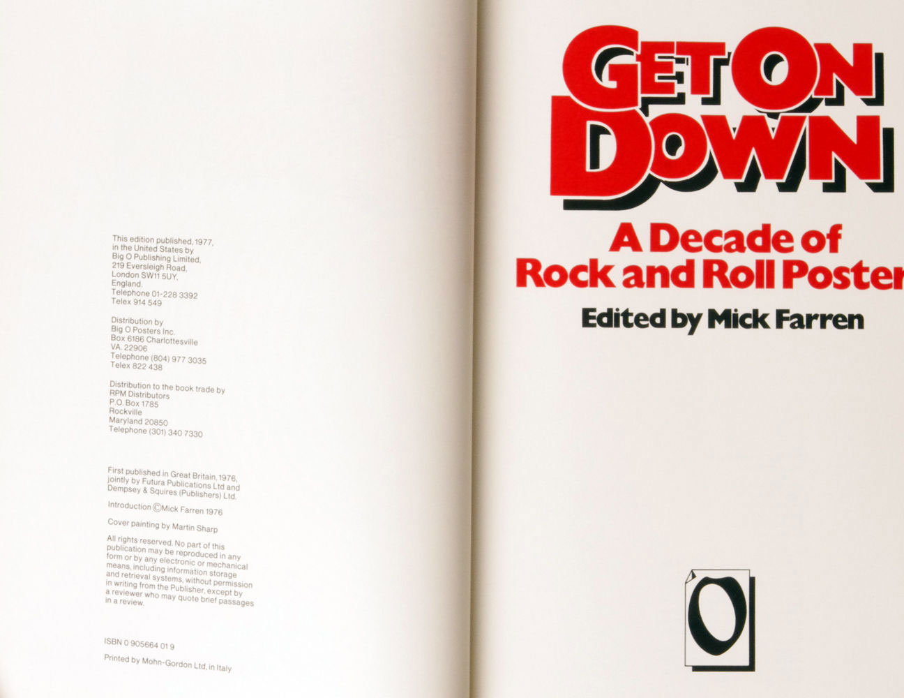 Rock and Roll Posters Book Get On Down 1977 First Edition 