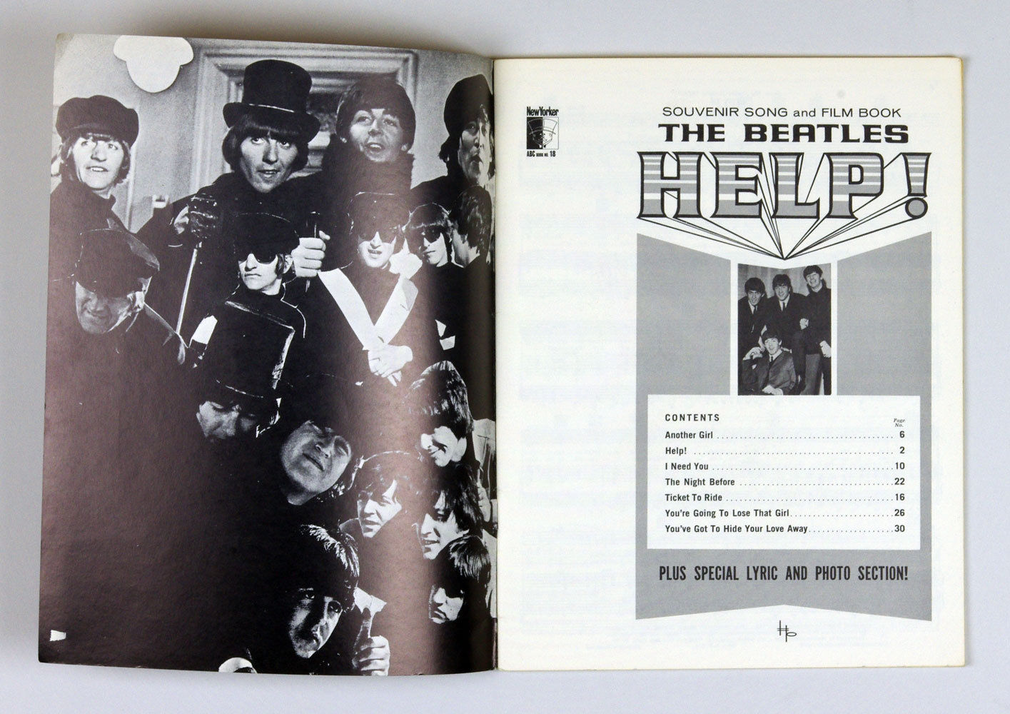 The Beatles Souvenir Film and Song Album Book 1965 HELP