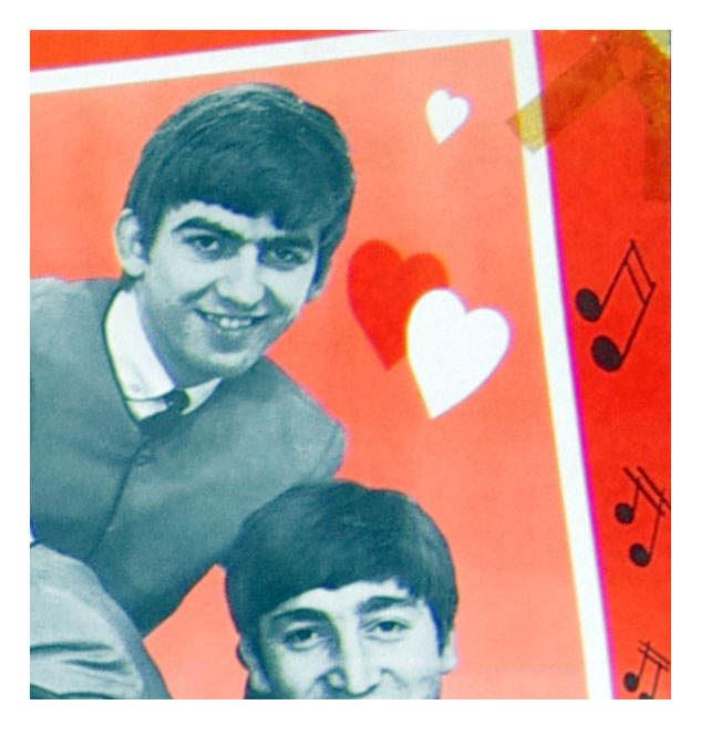 The Beatles Poster Banner type 1964 Dell Vintage Large 19 x 53 