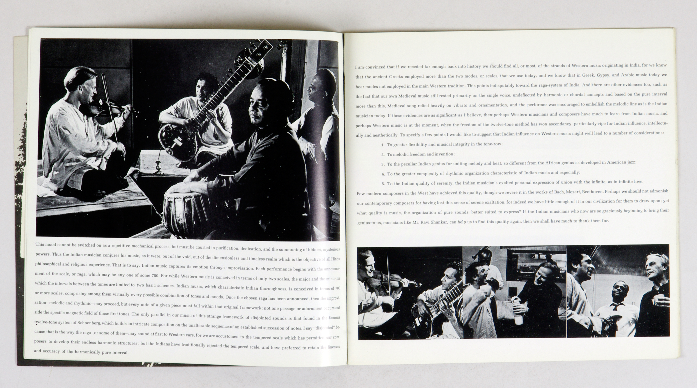 Ravi Shankar 1967 Tour Program Book