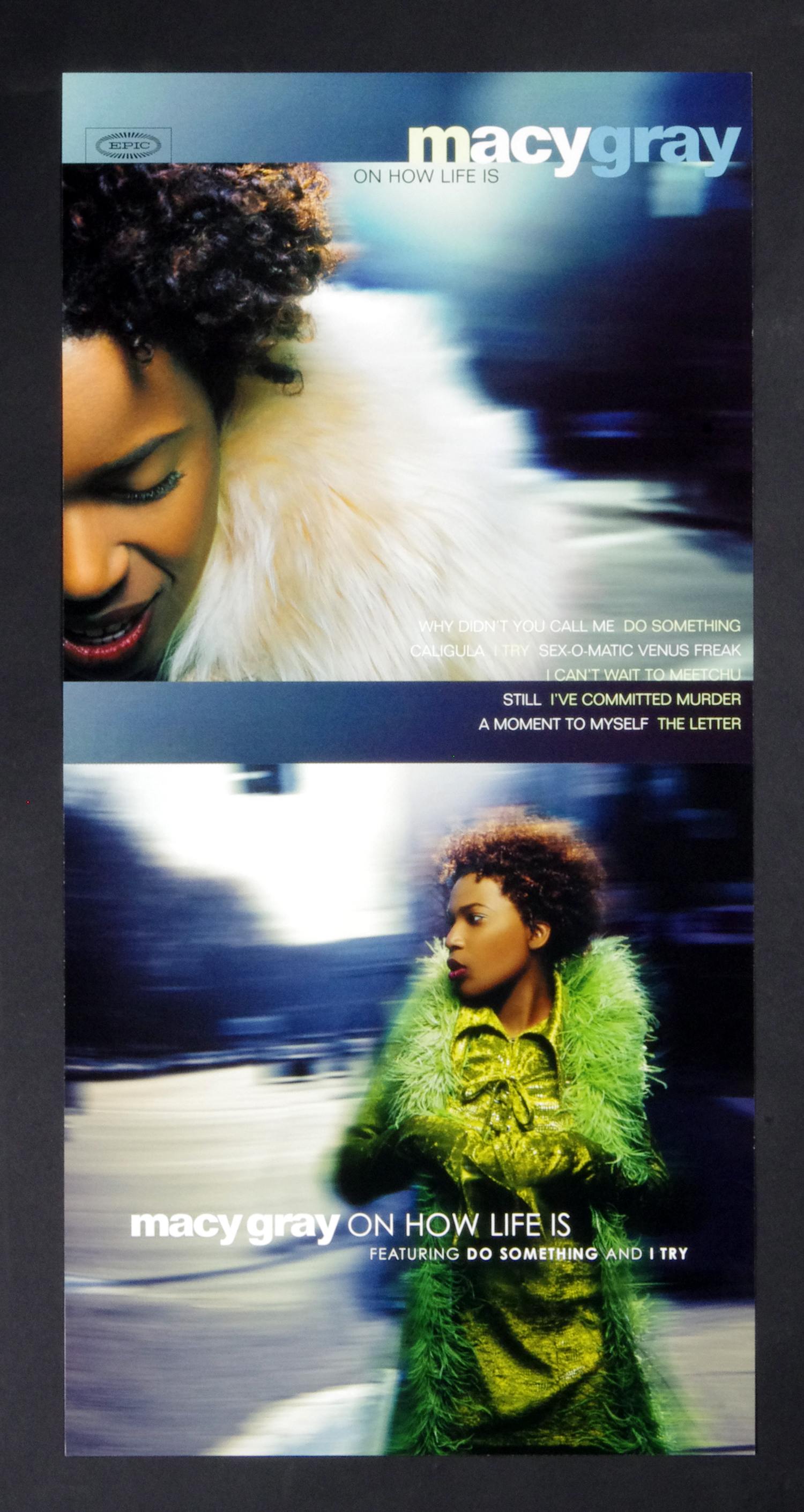 Macy Gray Poster Flat 1999 On How Life Is Album Promotion 12 x 12 