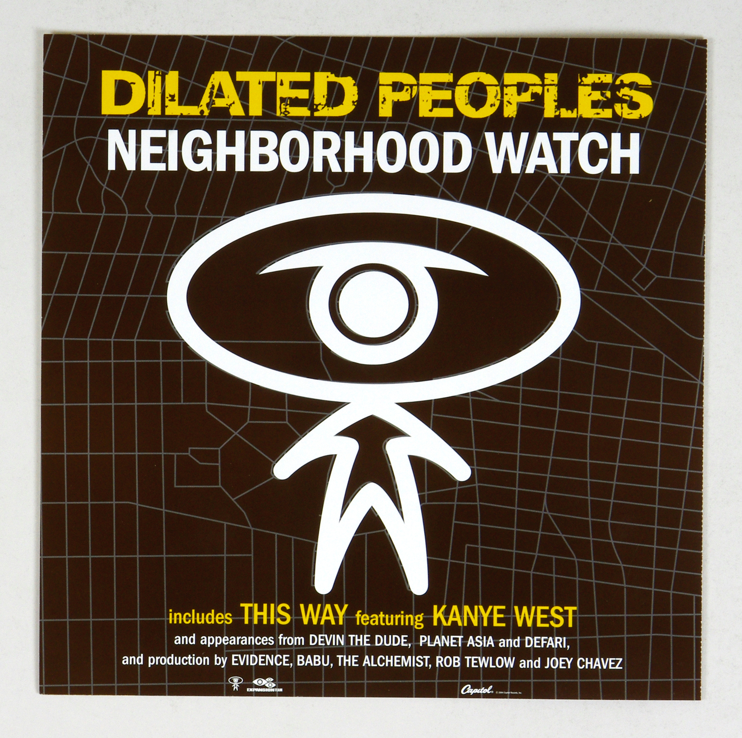 Dilated Peoples Poster Flat 2003 Neighborhood Watch Album Promotion 12 x 12