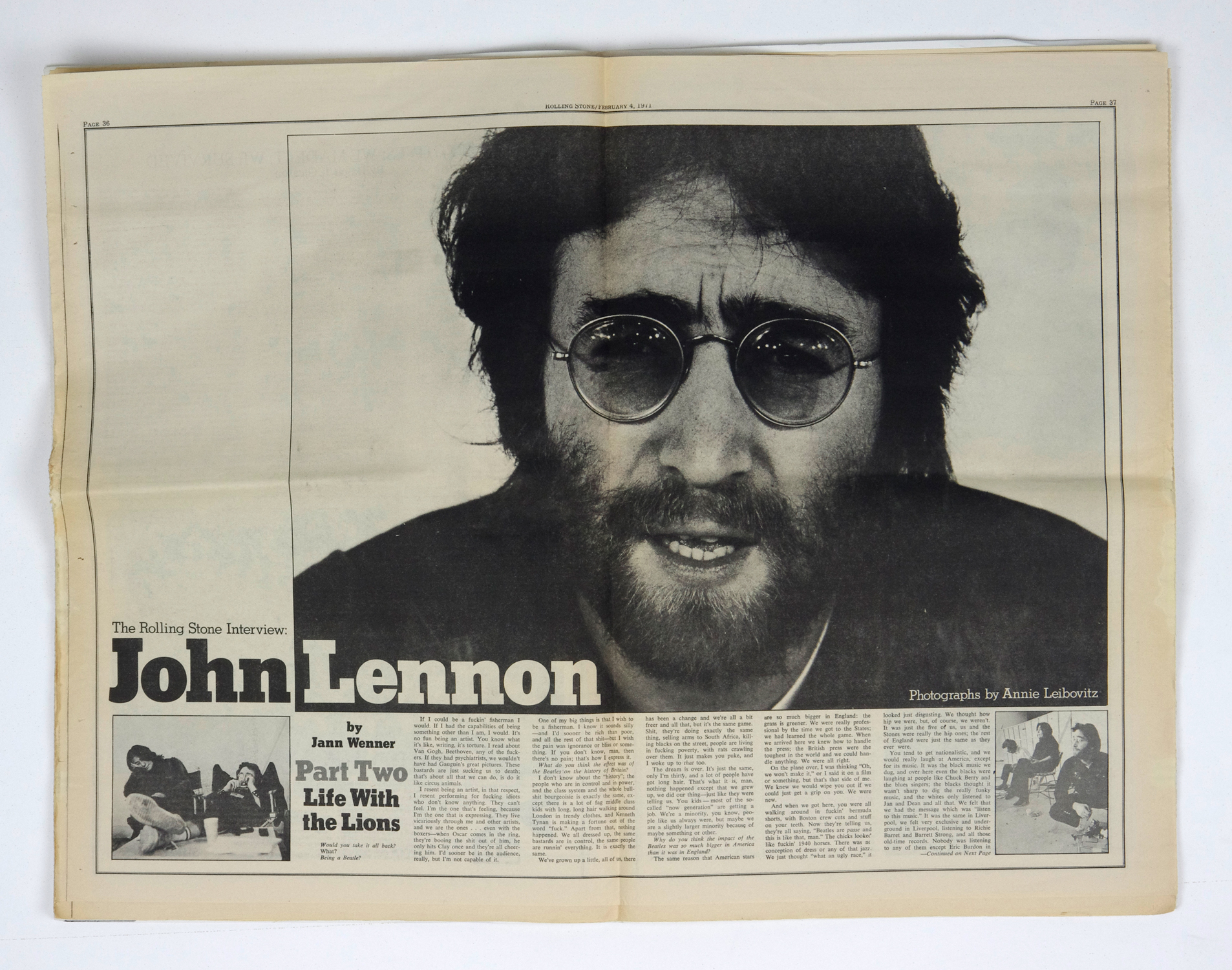 Rolling Stone Magazine Back Issue 1970 Feb 4 No. 51 John Lennon