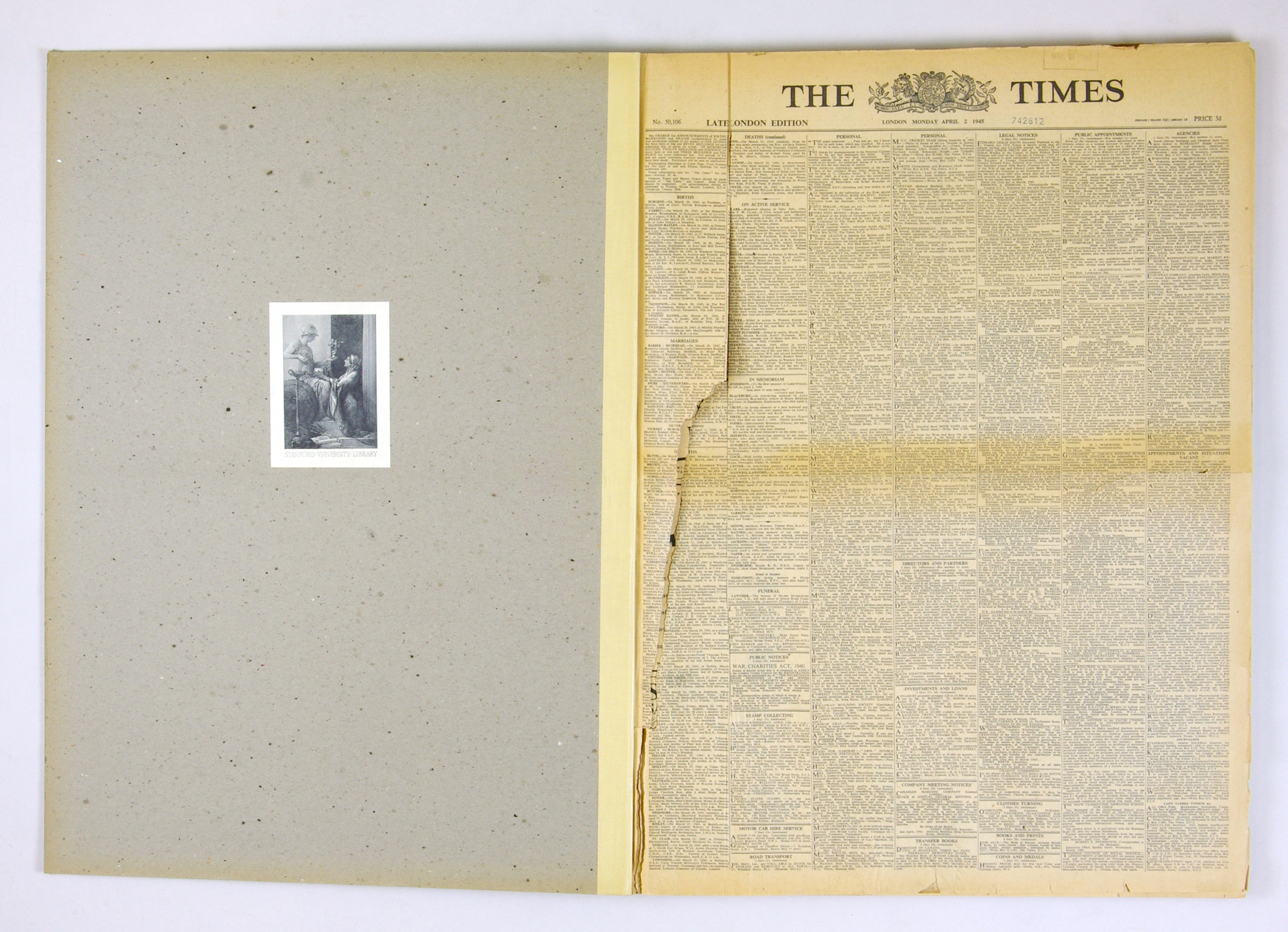 LONDON Times Historical News Paper 1945 April July August The End of WW II Bound Book Set of 3