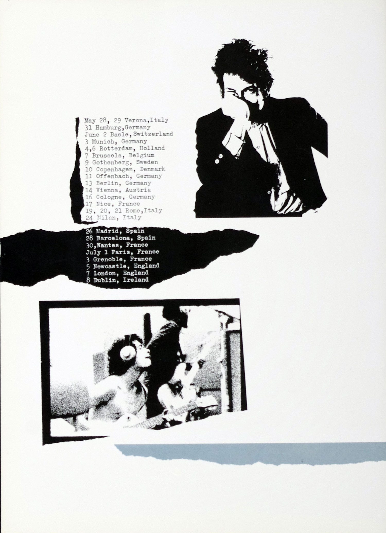 Bob Dylan Santana Program Book Europe 1984 Tour