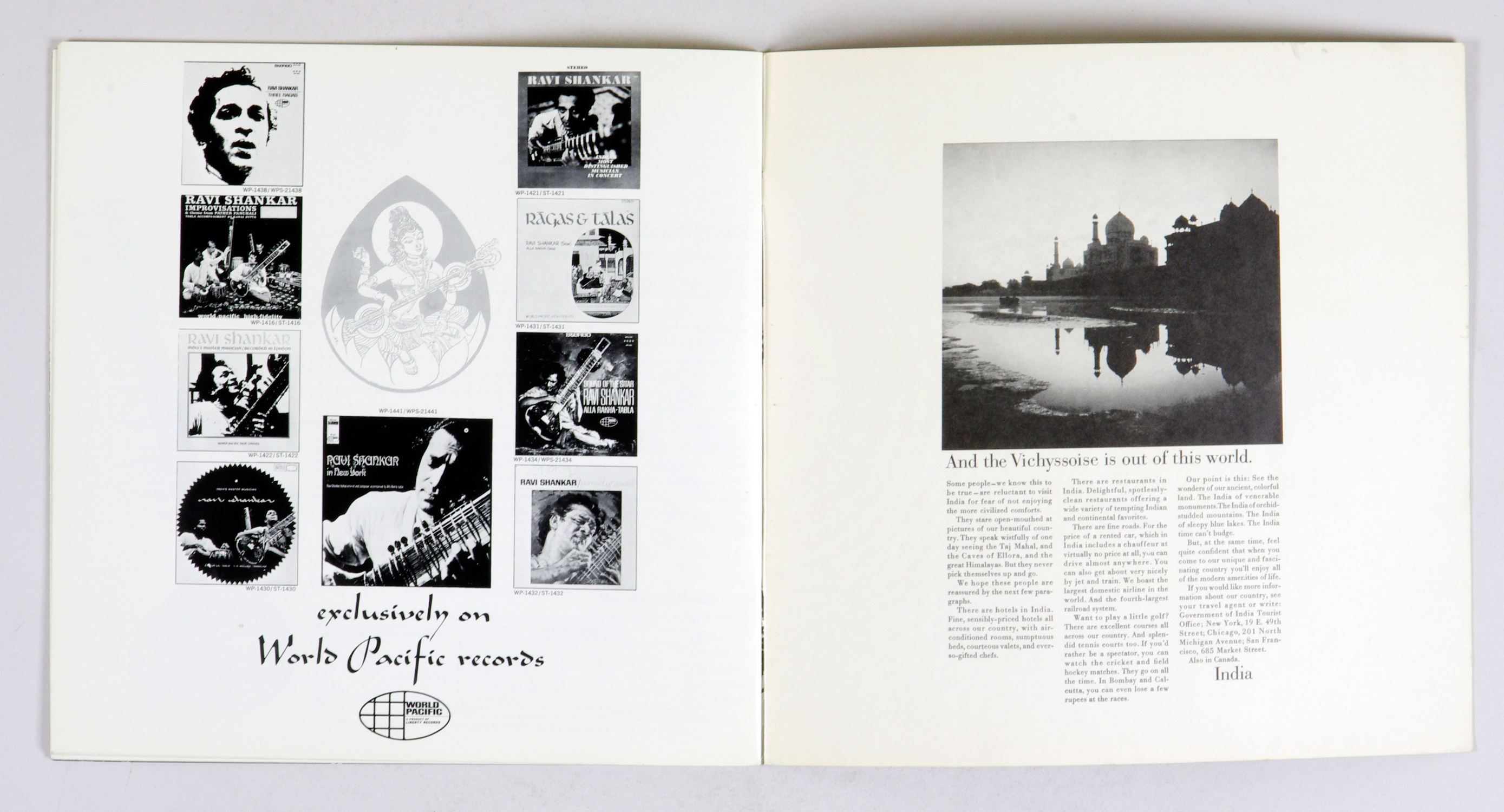Ravi Shankar 1967 Tour Program Book