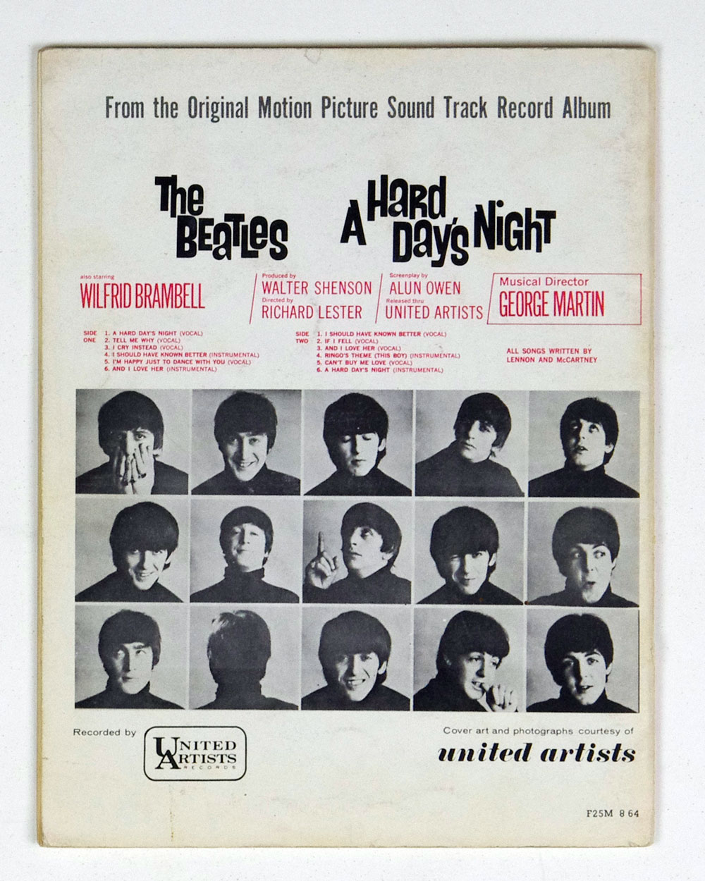 The Beatles Song Book 1964 A Hard Day's Night