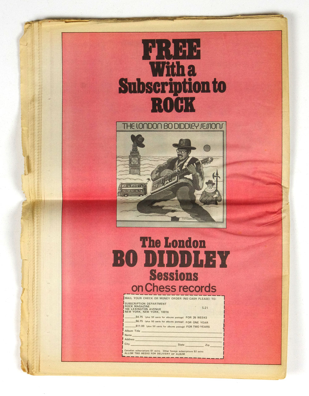 Rock Magazine Back Issue 4th Anniversary 1973 July 23