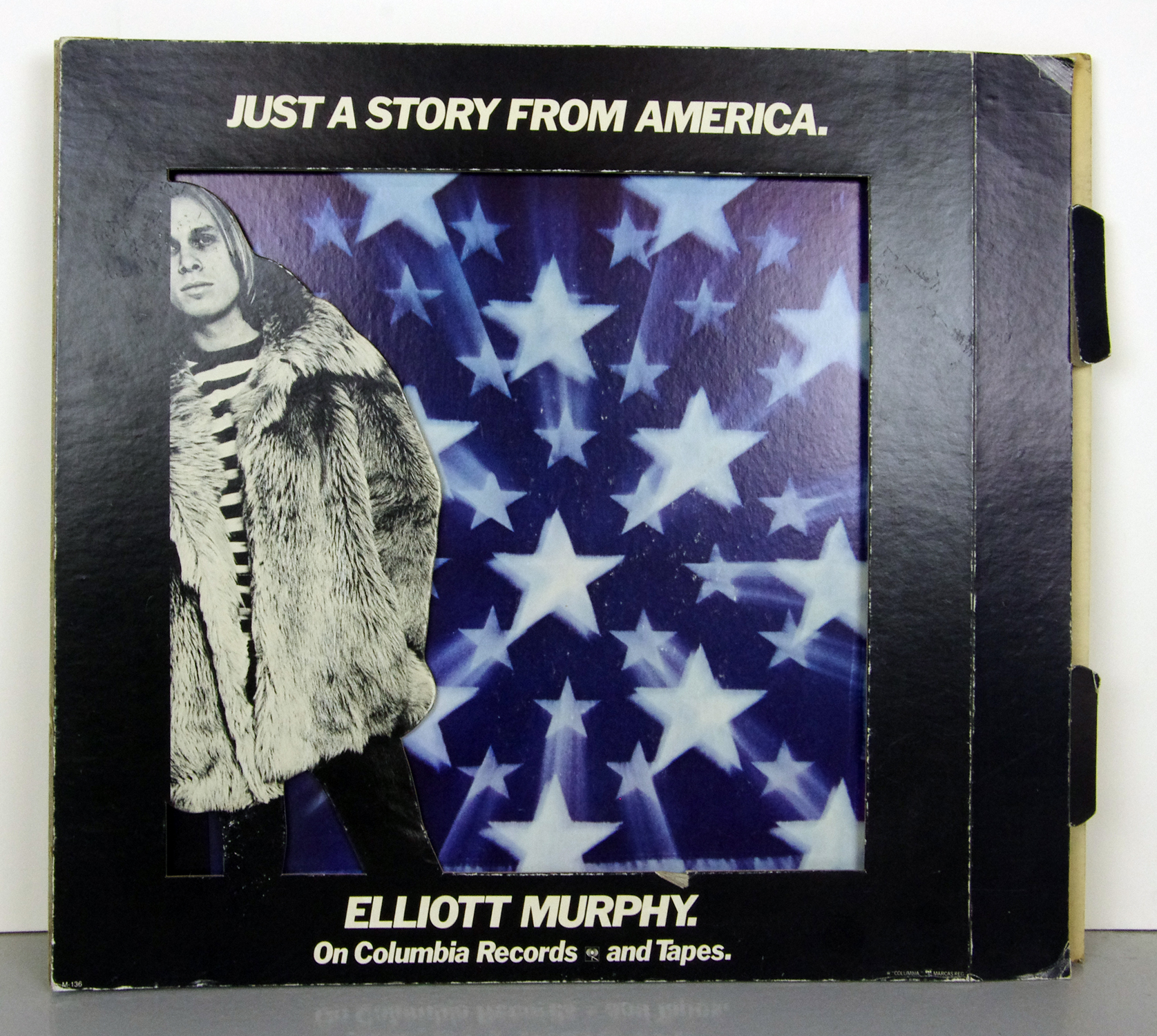 Elliott Murphy Cardboard Black Light Display Just a Story from America 1977