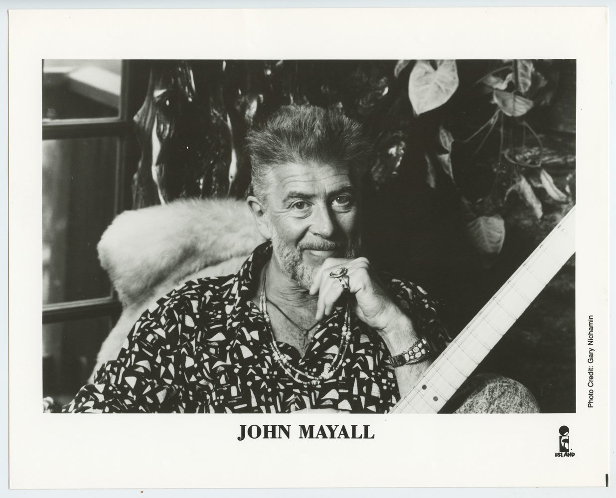 John Mayall Photo 1990s Island Records
