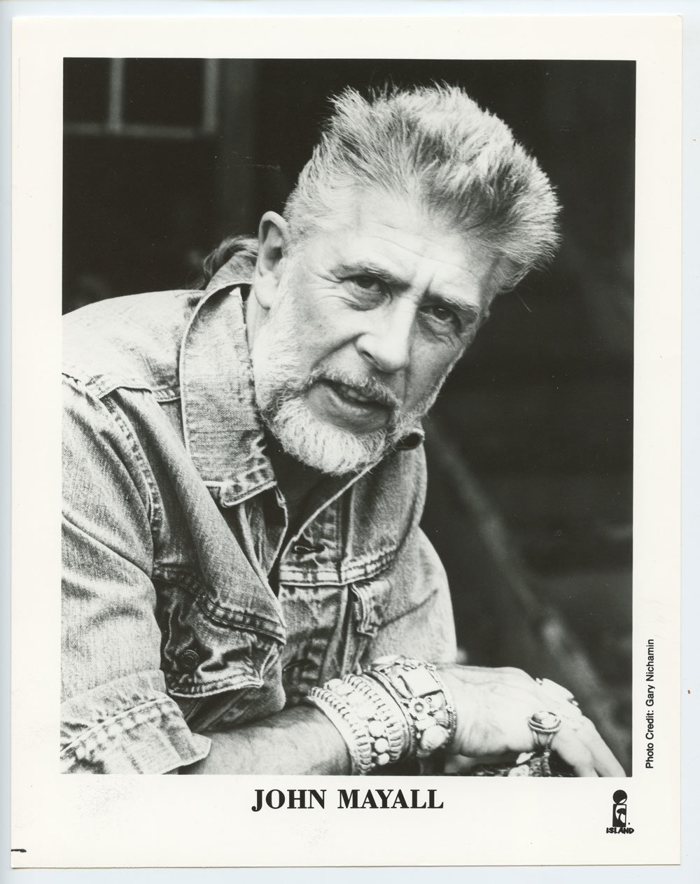 John Mayall Photo 1990s Island Records