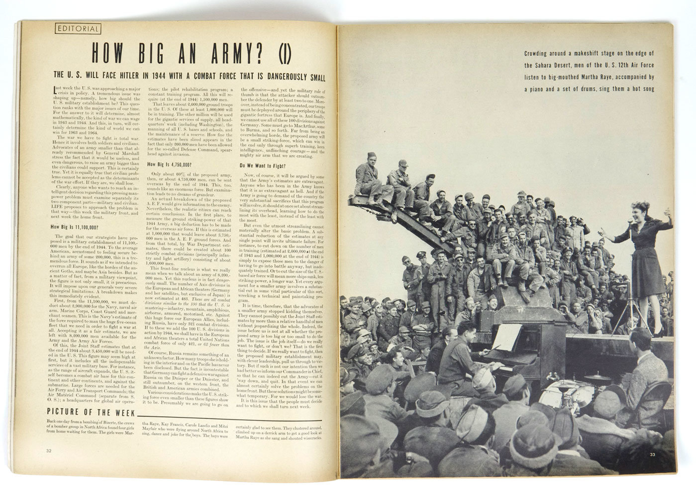 LIFE Magazine Back Issue 1943 March 8 General Somervell