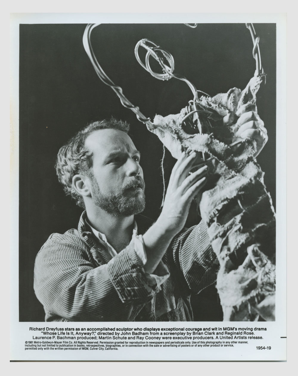 Richard Dreyfuss Photo 1981 Whose Life Is It Anyway? Original Vintage